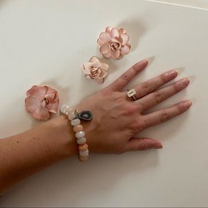 Crystal Bracelet with stone charm